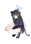  animal_ears blue_archive chinadress etoile skirt_lift tagme tail thighhighs 