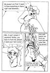  anal_fingering balls black_and_white blush comic dialog english_text erection female fingering kyle_twilight male masturbation metroid monochrome multi_cock nipples nude penis ridley samus_aran text vaginal vaginal_fingering 