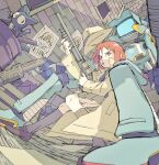  cigarette flcl gun mecha nandaba_naota pantsu-ripper samejima_mamimi weapon 