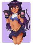  animal_ears cheerleader cosplay ijiranaide_nagatoro-san jahy-sama_wa_kujikenai! nekomimi no_bra pointy_ears tagme tail yashima-sama 