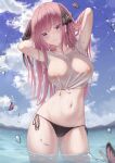  5-toubun_no_hanayome bikini marinesnow nakano_nino nipples see_through swimsuits wet 