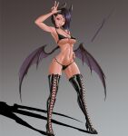  bikini devil heels horns pointy_ears skarj swimsuits tail thighhighs wings 