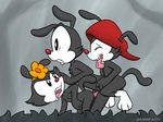  8horns animaniacs dot_warner wakko_warner yakko_warner 