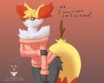  anthro braixen fluffy hi_res male nintendo pok&eacute;mon pok&eacute;mon_(species) sirdoomwolf solo video_games 