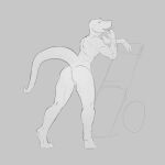  1:1 andr0ch anthro hi_res lizard looking_at_viewer male monochrome reptile scalie sketch smile smiling_at_viewer smoking solo spread_legs spreading standing tiptoes wheelbarrow 