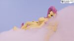  16:9 2021 3d_(artwork) 4k absurd_res anthro big_breasts breasts casual_nudity cloud digital_media_(artwork) equid equine feathered_wings feathers female fingers fluttershy_(mlp) friendship_is_magic fur hair hasbro hi_res horse lox_(artist) mammal my_little_pony nipples nude on_cloud pegasus pink_hair pony russian_text simple_background sky smile solo text translated url wallpaper watermark widescreen wings yellow_body yellow_feathers 