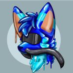  1:1 canid canine clothing drone fox free_use goo_(disambiguation) how2101 icon kitsune_(ero) low_res mammal rubber solo submissive suit 