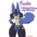  1:1 absurd_res alpha_channel animal_genitalia anthro balls black_body black_fur blue_body blue_fur chest_spike chromethefox countershading curvy_figure dialogue english_text fully_sheathed fur genitals hi_res looking_at_viewer lucario male nintendo nude pok&eacute;mon pok&eacute;mon_(species) sheath solo spikes spikes_(anatomy) text video_games 