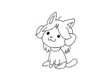  animated canid canine clothed clothing drying felid feline fur hair low_res mammal mudkipful open_mouth short_playtime shower simple_background smile tem temmie_(undertale) topwear undertale video_games white_body white_fur 