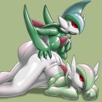  bound breasts butt clothing dildo doggystyle duo encasement exavier fan_character female female/female from_behind_position gallade gardevoir hi_res human humanoid mammal mask nintendo pok&eacute;mon pok&eacute;mon_(species) rubber rubber_suit self_grope sex sex_toy simple_background strapon strapon_sex toying_partner video_games 