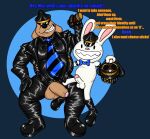  acrasials_art anthro cigar duo english_text hi_res leather male male/male mask max_(sam_and_max) sam_and_max samuel_dog slightly_chubby text toony 