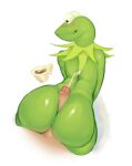  ambiguous_gender amphibian anthro frog hi_res kermit_the_frog male male/male meme muppets solo unknown_artist 