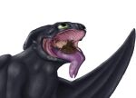  ambiguous_gender ambiguous_pred black_body brown_hair digital_media_(artwork) dragon dreamworks duo feral feral_pred green_eyes hair hi_res how_to_train_your_dragon human human_prey inside_mouth male male_prey mammal night_fury open_mouth scalie soft_vore tongue tongue_out toothless vore ward0r western_dragon willing_vore wings 