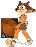  alpha_channel anthro duo feet female foot_fetish foot_focus hi_res inside_shoe insole macro male male/female micro sega silverscarf sonic_boom sonic_the_hedgehog sonic_the_hedgehog_(series) sticks_the_jungle_badger trampling trapped_in_clothing trapped_in_shoe 