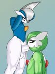  anthro duo fellatio gallade gardevoir hi_res humanoid kosaa4 male male/male nintendo oral penile pok&eacute;mon pok&eacute;mon_(species) sex video_games 