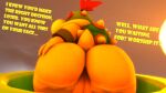  16:9 3d_(artwork) anthro black_eyes bowser_jr. butt butt_focus butt_grab clown_copter dialogue digital_media_(artwork) doommusk english_text hair hand_on_butt hi_res koopa male mario_bros nintendo red_hair reptile scalie solo source_filmmaker text video_games widescreen yellow_body yellow_skin young 