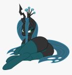  clothing crown curved_horn equid equine female feral friendship_is_magic hasbro hooves horn legwear mammal my_little_pony narrowed_eyes queen_chrysalis_(mlp) solo thigh_highs zev 