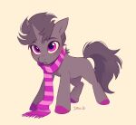  2021 digital_media_(artwork) equid equine fan_character feral hasbro hi_res horn imalouart male mammal my_little_pony purple_eyes scarf solo unicorn 