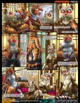  2021 age_difference ailurid anthro areola asian_clothing blue_eyes blush bodily_fluids breasts brown_body brown_fur bulge chest_wraps clothed clothing comic dreamworks duo east_asian_clothing english_text eyes_closed felid female fundoshi fur genital_fluids genitals hi_res japanese_clothing kissing kitsune_youkai kung_fu_panda larger_female male male/female mammal master_shifu master_tigress multicolored_body multicolored_fur nipples older_male open_mouth orange_body orange_fur pantherine panties pussy pussy_juice red_eyes red_panda size_difference smaller_male speech_bubble striped_body striped_fur stripes tan_body tan_fur text tiger tongue tongue_out underwear undressing white_body white_fur wraps yellow_sclera younger_female 