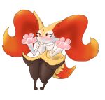  absurd_res alpha_channel anthro big_hands blush braixen brown_body brown_fur chromethefox digital_media_(artwork) dipstick_tail female fur genitals hi_res inner_ear_fluff multicolored_tail nintendo orange_body orange_eyes orange_fur orange_nose pawpads pink_pawpads pok&eacute;mon pok&eacute;mon_(species) presenting pussy signature solo sunny_(chromethefox) tuft video_games white_body white_fur wide_hips yellow_body yellow_fur 