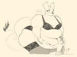  2021 aimbot-jones anthro anthro_on_anthro belly belly_grab big_breasts bra breasts briefs bulge charizard cleavage clothed clothing deep_navel duo embrace english_text erection erection_under_clothing eyelashes eyes_closed female fire greyscales hair half-closed_eyes hand_on_stomach hi_res horn larger_anthro larger_female leaning leaning_forward legwear looking_down male male/female narrowed_eyes navel nintendo obese obese_anthro obese_female overweight overweight_anthro overweight_female panties pok&eacute;mon pok&eacute;mon_(species) portrait sitting size_difference sketch smaller_anthro smaller_male smeargle smile standing stockings text thick_thighs thigh_highs three-quarter_portrait underwear underwear_only valentina_(aimbot-jones) video_games wide_hips 