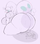  2021 aimbot-jones all_fours antennae_(anatomy) anthro anthro_on_anthro ass_up big_breasts big_butt bodily_fluids bottomless breasts briefs bulge butt clothed clothing curled_tail dragon duo female floppy_ears flying_sweatdrops gesture goodra hair hi_res huge_breasts huge_butt imminent_facesitting larger_anthro looking_back lying male male/female narrowed_eyes navel nintendo nipple_outline nipples on_back overweight overweight_anthro overweight_female pok&eacute;mon pok&eacute;mon_(species) rear_view shirt size_difference sketch smaller_anthro smaller_female smeargle smile sweat sweatdrop tail_tuft thick_thighs thumbs_up topwear tuft underwear video_games wasabi_(aimbot-jones) wide_eyed 