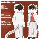  1:1 anthro charlixexx english_text fur hi_res male mammal model_sheet murid murine rat rodent solo text white_body white_fur 