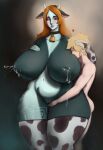  absurd_res animal_humanoid animal_print areola big_breasts bodily_fluids bovid bovid_humanoid bovine bovine_humanoid breasts cattle_humanoid clothing cow_print female genitals hi_res huge_breasts humanoid humanoid_pointy_ears hylian inverted_nipples lactating larger_female legwear link male male/female mammal mammal_humanoid midna_(true_form) milk nintendo nipples not_furry nude pussy shinyglute size_difference smaller_male the_legend_of_zelda thick_thighs thigh_highs twili twilight_princess video_games wide_hips 