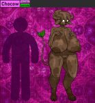  animal_humanoid anthro big_breasts bovid bovid_humanoid bovine bovine_humanoid breasts brown_body brown_hair brown_nose candy cattle chocolate dessert female food hair hi_res horn horned_humanoid huge_breasts humanoid mammal mammal_humanoid monster_girl_(genre) rottentuttifrutti solo thick_thighs 