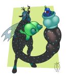  2021 anthro areola arthropod big_breasts blue_eyes blue_hair breasts cell_(dragon_ball) changeling digital_media_(artwork) dragon_ball dragon_ball_z duo equid equine female female/female female_pred female_prey freckles_(artist) friendship_is_magic genitals green_hair hair hasbro horn insect_wings mammal my_little_pony nipples open_mouth princess_luna_(mlp) pussy queen_chrysalis_(mlp) signature tail_fetish tail_play tail_vore unicorn vore wide_eyed wings 