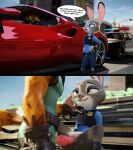  3d_(artwork) anthro anthro_on_anthro anthro_penetrated anthro_penetrating anthro_penetrating_anthro canid canine car digital_media_(artwork) disney duo english_text epic_games female female_penetrated fennix_(fortnite) fortnite fox genitals hi_res judy_hopps knot lagomorph leporid male male/female male_penetrating male_penetrating_female mammal penetration penis police pussy rabbit s1nnerfox text vaginal vaginal_penetration vehicle video_games zootopia 