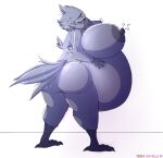  2017 4_fingers 4_toes anisodactyl anthro areola artist_name avian beak belly belly_dancer belly_expansion belly_inflation belly_squish big_areola big_belly big_breasts big_butt big_nipples biped bird bird_feet black_areola black_beak black_claws black_eyebrows black_eyelashes black_nipples breast_expansion breasts butt claws corvid corvus_(genus) curvy_figure dated digital_media_(artwork) digitigrade english_text expansion eyebrows feathers feet female finger_claws fingers garuda_six grey_body grey_eyes grey_feathers grey_tail hand_on_stomach hi_res holding_belly huge_breasts huge_butt huge_thighs inflation looking_at_viewer looking_back looking_back_at_viewer lucidum nipples non-mammal_breasts nude obese obese_anthro obese_female oscine overweight overweight_anthro overweight_female passerine raven rear_view scuted_arms scutes shaded simple_background solo sound_effects squish standing tail_feathers text thick_thighs toe_claws toes voluptuous white_background wide_hips 