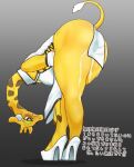  &lt;3 &lt;3_eyes ambiguous_fluids anthro ass_up bent_over big_butt biped blush breasts butt clothing dress female footwear giraffe giraffid hi_res high_heels japanese_text kung_fu_cat mammal mascara_(kung_fu_cat) shoes snk_(artist) solo tail_tuft text translation_request tuft white_clothing white_dress yellow_body 