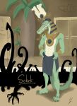  absurd_res anthro crocodilian deity egyptian_mythology grin hi_res hodyfuhrer male middle_eastern_mythology mythology reptile scalie sharp_teeth smile sobek solo teeth 