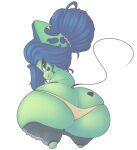  &lt;3_marking absurd_res alpha_channel anthro big_butt blue_hair butt clothed clothing green_body hair hi_res huge_butt hyper hyper_butt kendalljt kissu male_(lore) mammal mouse murid murine panties pants_down partially_clothed rodent solo underwear 