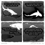  1:1 4_panel_comic ambiguous_gender chatsvoid digital_media_(artwork) duo english_text feral fin fish hi_res marine shark text underwater water 