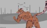  anthro butt felid feline hi_res leopard looking_back male mammal mariston pantherine presenting presenting_hindquarters solo 