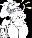  absurd_res anthro breasts female fur hi_res legendary_pok&eacute;mon milkteafox nintendo nude pok&eacute;mon pok&eacute;mon_(species) reshiram smile solo video_games white_body white_fur 