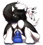  anthro anus bandai_namco black_body black_fur bodily_fluids breasts butt canid canine detachable detachable_head dildo dildo_in_pussy dildo_insertion dildo_sitting dullahan female fox fur genital_fluids genitals hi_res mammal masturbation penetration pussy pussy_juice pussy_juice_on_dildo sex_toy sex_toy_in_pussy sex_toy_insertion shen_art solo toying_self vaginal vaginal_penetration white_body white_fur 