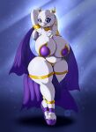  2021 4_toes anthro big_breasts boss_monster bovid breasts caprine claws clothing digital_media_(artwork) ear_piercing eyebrows eyewear feet female footwear hi_res huge_breasts long_ears mammal piercing solo suirano thick_thighs toe_claws toes toriel undertale video_games 