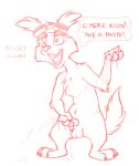 2018 4_fingers anatomically_correct anatomically_correct_genitalia anatomically_correct_penis animal_genitalia animal_penis anthro balls biped bodily_fluids canid canine canine_penis canis character_name cheek_tuft chest_tuft claws coyote cum cum_drip cum_on_ground cum_on_hand dialogue dripping ejaculation english_text erection eyebrows eyewear eyewear_only facial_tuft finger_claws fingers fluffy_ears genital_fluids genitals goggles goggles_on_head goggles_only hi_res holding_penis male mammal masturbation mizzyam nude open_mouth penile penile_masturbation penis rocky_(mizzyam) simple_background sketch solo speech_bubble standing teeth text toe_claws tongue tuft white_background 