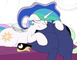 absurd_res airsicksubset bed big_butt butt butt_grab butt_pillow butt_squish crown cutie_mark duo equid equine eyes_closed female female/female feral friendship_is_magic furniture hand_on_butt hasbro hi_res horn huge_butt lying lying_on_bed magic mammal my_little_pony on_bed on_front one_eye_closed princess_celestia_(mlp) princess_luna_(mlp) sibling sister sisters sleeping_on_partner squish thick_thighs tired winged_unicorn wings 
