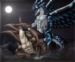  6:5 abs acnologia_(fairy_tail) all_fours anal anal_penetration anthro anthro_on_anthro anthro_penetrated anthro_penetrating anthro_penetrating_anthro ass_up biceps bodily_fluids claws cum doggystyle dragon duo erection fairy_tail fog from_behind_position genital_fluids genitals holding_head horn igneel_(fairy_tail) kneeling male male/male male_penetrated male_penetrating male_penetrating_male membrane_(anatomy) membranous_wings moon muscular muscular_thighs night nude open_mouth pecs penetration penis raised_tail reezythegarchomp scales scalie scar serratus sex tongue triceps watermark western_dragon white_eyes wings yellow_eyes 
