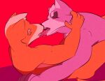  anthro bodily_fluids canid canine canis duo fox fox_mccloud french_kissing hi_res kissing male male/male mammal mormonara muscular nintendo on_top saliva saliva_on_tongue saliva_string star_fox tongue video_games wolf wolf_o&#039;donnell 