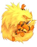  2021 4:5 absurd_res anthro arcanine biceps canid canine captainjohkid fur hi_res male mammal muscular muscular_anthro muscular_male nintendo pok&eacute;mon pok&eacute;mon_(species) simple_background solo video_games 