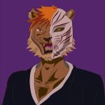  1:1 alternate_species animal_humanoid bleach_(series) cel_shading digital_drawing_(artwork) digital_media_(artwork) felid feline furrification hair hi_res humanoid ichigo_kurosaki male mammal mammal_humanoid pantherine shaded solo tiger yopo9810 