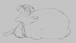  2020 4_toes abdominal_bulge accipitriform anthro anthro_pred avian beak belly big_belly biped bird bird_feet black_and_grey car claws digital_media_(artwork) digitigrade eyebrows feather_hands feathered_wings feathers feet grey_background hyper hyper_belly male male_pred monochrome narrowed_eyes nude object_vore open_beak open_mouth oral_vore osprey ossie_(cayefisheater) overweight overweight_anthro overweight_male saphiros scutes side_view simple_background sketch soft_vore swallowing tail_feathers talons thick_thighs toe_claws toes vehicle vore wings zygodactyl 