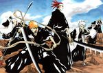  abarai_renji bleach hitsugaya_toushirou kuchiki_byakuya kurosaki_ichigo madarame_ikkaku matsumoto_rangiku tite_kubo zaraki_kenpachi 