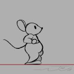  1:1 2021 2d_animation ambiguous_gender animated anthro black_nose bottomwear clothing dot_eyes grey_background greyscale loop mammal monochrome mouse murid murine pants rodent running shirt short_playtime side_view simple_background sketch solo thewill topwear 