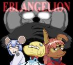 anthro canid canine canis domestic_dog female group hybrid male mammal mouse murid murine neon_genesis_evangelion parody rodent tama-tama unknown_artist 
